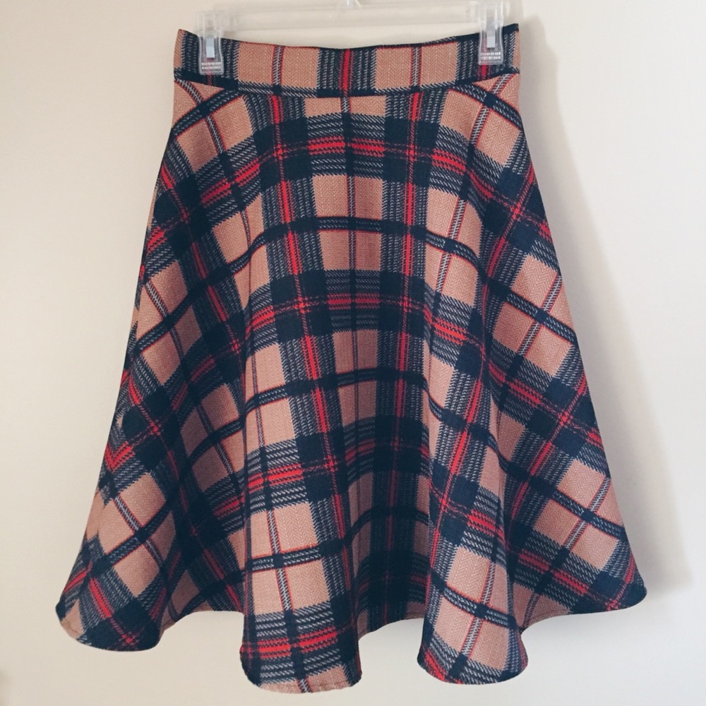 Vintage plaid skirt